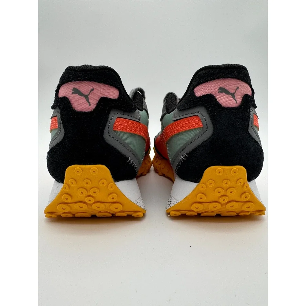 Puma 395152-01 Womens Size 6 Sneakers Green‎ Orange Gray New Without Box